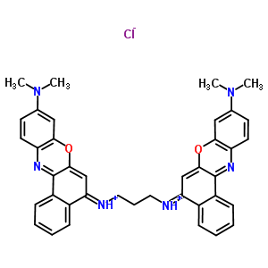 1,3-propanediaminium, N~1~,N~3~-bis[(5E)-9-(dimethylamino)-5H-benzo[a]phenoxazin-5-ylidene]-, chloride (1:1)