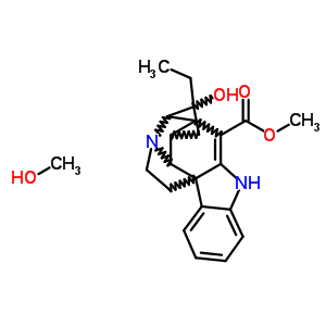 methyl 3-ethyl-3-hydroxy-1,2,3,3a,5,6,11,12a-octahydro-1,4,6a-(methanetriyl)cyclopenta[7,8]azocino[5,4-b]indole-12-carboxylate - methanol (1:1)