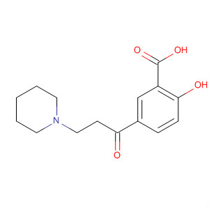 Benzoic acid, 2-hydroxy-5-[1-oxo-3-(1-piperidinyl)propyl]-