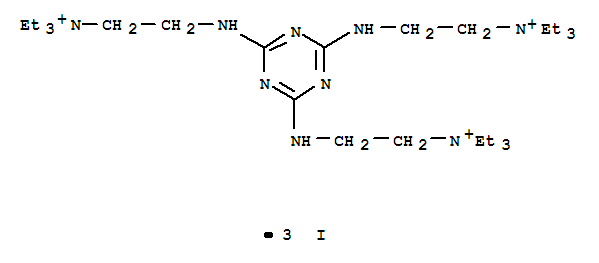 2,2',2''-(1,3,5-triazine-2,4,6-triyltriimino)tris(N,N,N-triethylethanaminium) triiodide