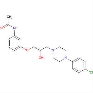Acetamide,N-[3-[3-[4-(4-chlorophenyl)-1-piperazinyl]-2-hydroxypropoxy]phenyl]-