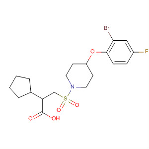 Cyclopentaneacetic acid,a-[[[4-(2-bromo-4-fluorophenoxy)-1-piperidinyl]sulfonyl]methyl]-