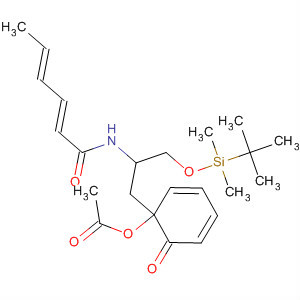 2,4-Hexadienamide,N-[2-[1-(acetyloxy)-6-oxo-2,4-cyclohexadien-1-yl]-1-[[[(1,1-dimethylethyl)dimethylsilyl]oxy]methyl]ethyl]-, (2E,4E)-