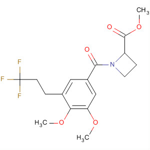 2-Azetidinecarboxylic acid,1-[3,4-dimethoxy-5-(3,3,3-trifluoropropyl)benzoyl]-, methyl ester, (2R)-