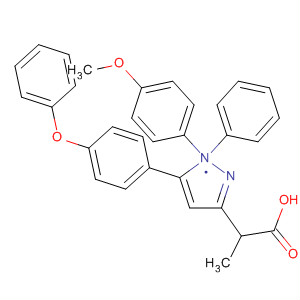 1H-Pyrazole-3-propanoic acid,1-(4-methoxyphenyl)-5-(4-phenoxyphenyl)-a-phenyl-