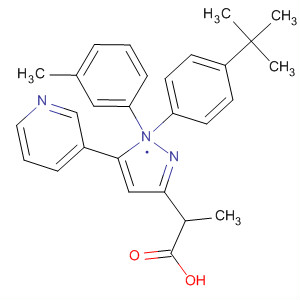 1H-Pyrazole-3-propanoic acid,1-[4-(1,1-dimethylethyl)phenyl]-a-(3-methylphenyl)-5-(3-pyridinyl)-