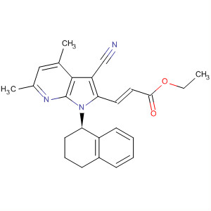 2-Propenoic acid,3-[3-cyano-4,6-dimethyl-1-[(1R)-1,2,3,4-tetrahydro-1-naphthalenyl]-1H-pyrrolo[2,3-b]pyridin-2-yl]-, ethyl ester, (2E)-