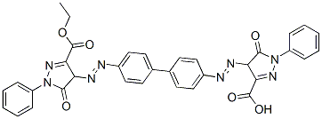 4,4-[(1,1-Biphenyl-4,4-diyl)bis(azo)]bis(4,5-dihydro-5-oxo-1-phenyl-1H-pyrazole-3-carboxylic acid ethyl) ester