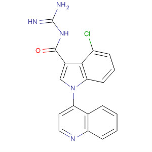 1H-Indole-3-carboxamide,N-(aminoiminomethyl)-4-chloro-1-(4-quinolinyl)-