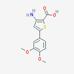 2-Thiophenecarboxylic acid, 3-amino-5-(3,4-dimethoxyphenyl)-