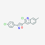 Quinoline, 2-chloro-3-[3-(4-chlorophenyl)-5-isoxazolyl]-7-methyl-