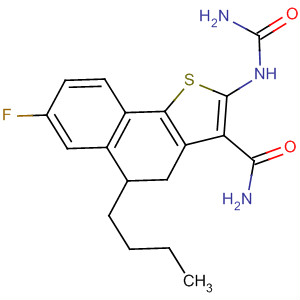 Naphtho[1,2-b]thiophene-3-carboxamide,2-[(aminocarbonyl)amino]-5-butyl-7-fluoro-4,5-dihydro-