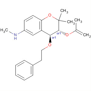 2H-1-Benzopyran-6-amine,3,4-dihydro-N,2,2-trimethyl-4-(2-phenylethoxy)-3-(2-propenyloxy)-,(3R,4S)-rel-