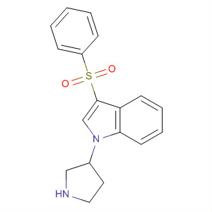 1H-Indole, 3-(phenylsulfonyl)-1-(3-pyrrolidinyl)-