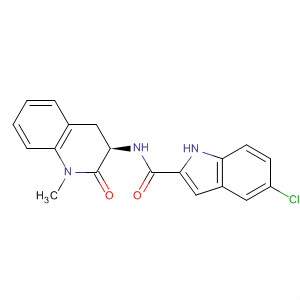 1H-Indole-2-carboxamide,5-chloro-N-[(3R)-1,2,3,4-tetrahydro-1-methyl-2-oxo-3-quinolinyl]-