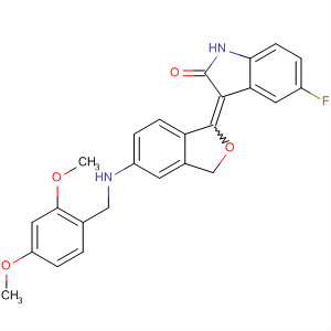 2H-Indol-2-one,3-[5-[[(2,4-dimethoxyphenyl)methyl]amino]-1(3H)-isobenzofuranylidene]-5-fluoro-1,3-dihydro-