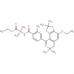 Alanine,N-[2-amino-4-(6-ethoxy-3,4,8,9-tetrahydro-3,3,8,8-tetramethylfuro[2,3-h]isoquinolin-1-yl)benzoyl]-2-methyl-, ethyl ester