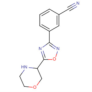Benzonitrile, 3-[5-(3-morpholinyl)-1,2,4-oxadiazol-3-yl]-
