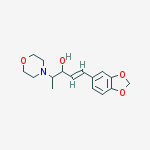 (1E)-1-(1,3-benzodioxol-5-yl)-4-morpholin-4-ylpent-1-en-3-ol
