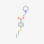 2-Piperidinoethyl=p-(butylthio)benzoate