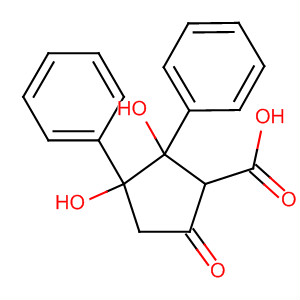 Cyclopentanecarboxylic acid, 2,3-dihydroxy-5-oxo-2,3-diphenyl-