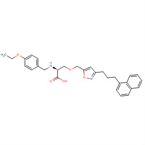 L-Serine,N-[(4-ethoxyphenyl)methyl]-O-[[3-[3-(1-naphthalenyl)propyl]-5-isoxazolyl]methyl]-