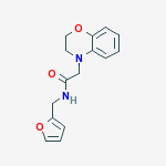 2-(2,3-dihydro-4H-1,4-benzoxazin-4-yl)-N-(furan-2-ylmethyl)acetamide