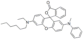 2-(N-Methylanilino)-6-(hexylethylamino)spiro[isobenzofuran-1(3H),9-[9H]xanthen]-3-one