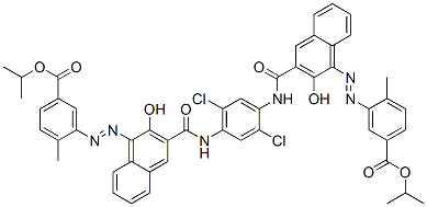 diisopropyl 3,3-[(2,5-dichloro-1,4-phenylene)bis[iminocarbonyl(2-hydroxy-3,1-naphthylene)azo]]bis[4-methylbenzoate]
