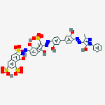 Cuprate(4-), [mu3-[7-[[6-[[4-[(4,5-dihydro-3-methyl-5-oxo-1-phenyl-1H-pyrazol-4-yl)azo]-3,3-dihydroxy[1,1-biphenyl]-4-yl]azo]-1,5-dihydroxy-7-sulfo-2-naphthalenyl]azo]-8-hydroxy-1,3,6-naphthalenetrisulfonato(10-)]]tri-, tetrahydrogen