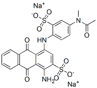 disodium 4-[[4-(acetylmethylamino)-2-sulphonatophenyl]amino]-1-amino-9,10-dihydro-9,10-dioxoanthracene-2-sulphonate