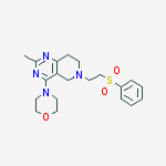 4-[6-[2-(benzenesulfonyl)ethyl]-2-methyl-7,8-dihydro-5h-pyrido[4,3-d]pyrimidin-4-yl]morpholine