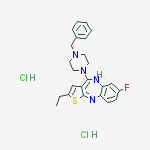 4-(4-benzylpiperazin-1-yl)-2-ethyl-7-fluoro-5h-thieno[3,2-c][1,5]benzodiazepine;dihydrochloride