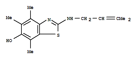 6-BENZOTHIAZOLOL,4,5,7-TRIMETHYL-2-[(3-METHYL-2-BUTENYL)AMINO]-
