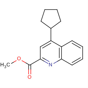 2-Quinolinecarboxylic acid, 4-cyclopentyl-, methyl ester