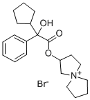 2-(2-Cyclopentyl-2-hydroxy-2-phenylacetoxy)-5-azoniaspiro(4.4)nonane b romide