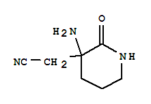 3-Piperidineacetonitrile,3-amino-2-oxo-