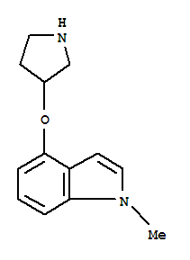 1H-Indole,1-methyl-4-(3-pyrrolidinyloxy)-