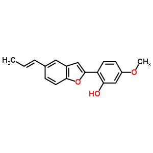 5-methoxy-2-{5-[(1E)-prop-1-en-1-yl]-1-benzofuran-2-yl}phenol