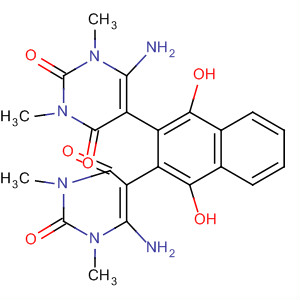 2,4(1H,3H)-Pyrimidinedione,5,5'-(1,4-dihydroxy-2,3-naphthalenediyl)bis[6-amino-1,3-dimethyl-