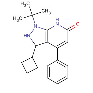 6H-Pyrazolo[3,4-b]pyridin-6-one,3-cyclobutyl-1-(1,1-dimethylethyl)-1,2,3,7-tetrahydro-4-phenyl-