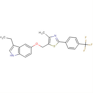 1H-Indole,3-ethyl-5-[[4-methyl-2-[4-(trifluoromethyl)phenyl]-5-thiazolyl]methoxy]-