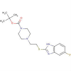 1-Piperazinecarboxylic acid,4-[2-[(5-fluoro-1H-benzimidazol-2-yl)thio]ethyl]-, 1,1-dimethylethyl ester