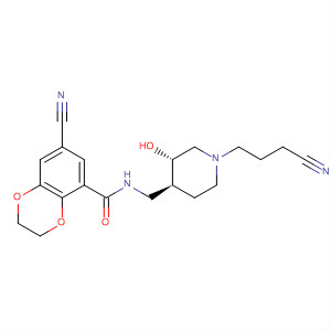 1,4-Benzodioxin-5-carboxamide,7-cyano-N-[[(3S,4S)-1-(3-cyanopropyl)-3-hydroxy-4-piperidinyl]methyl]-2,3-dihydro-