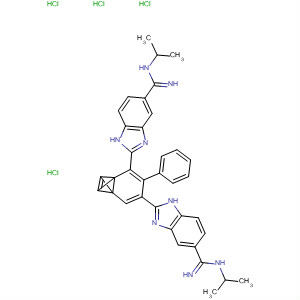 1H-Benzimidazole-5-carboximidamide,2,2'-[(1E)-1,2-ethenediyldi-4,1-phenylene]bis[N-(1-methylethyl)-,dihydrochloride