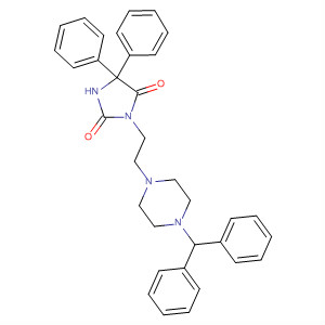 2,4-Imidazolidinedione,3-[2-[4-(diphenylmethyl)-1-piperazinyl]ethyl]-5,5-diphenyl-