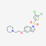 1H-Indole, 1-[(4,5-dichloro-2-thienyl)sulfonyl]-5-[2-(1-piperidinyl)ethoxy]-
