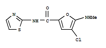2-Furancarboxamide,  4-chloro-5-(methylamino)-N-2-thiazolyl-