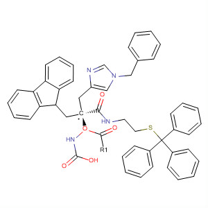 Carbamic acid,[(1S)-2-oxo-1-[[1-(phenylmethyl)-1H-imidazol-4-yl]methyl]-2-[[2-[(triphenylmethyl)thio]ethyl]amino]ethyl]-, 9H-fluoren-9-ylmethyl ester