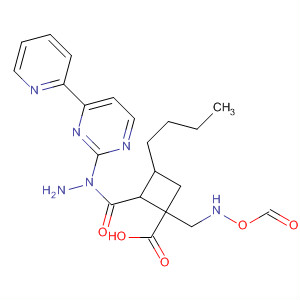 Cyclobutanecarboxylic acid, 3-butyl-1-[(formylhydroxyamino)methyl]-,2-[4-(2-pyridinyl)-2-pyrimidinyl]hydrazide